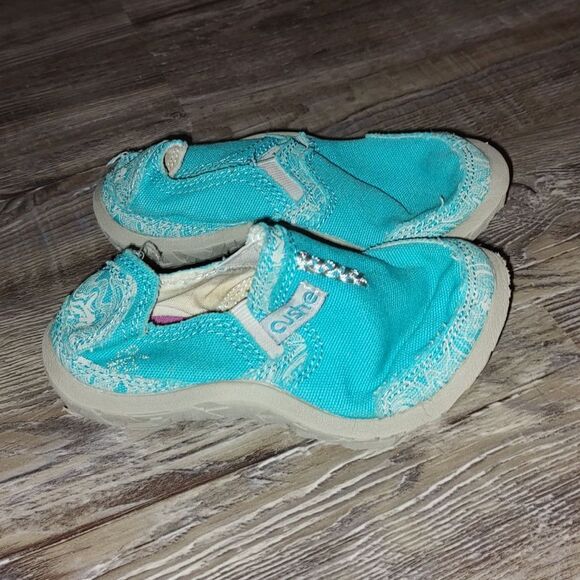 Cushe  turquoise blue slip on canvas shoes  Sz 10 Toddler EUC - Picture 5 of 7